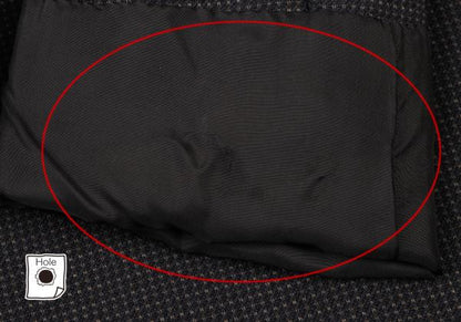 JURGEN LEHL Wool Design Weave Band Jacket Charcoal Size M