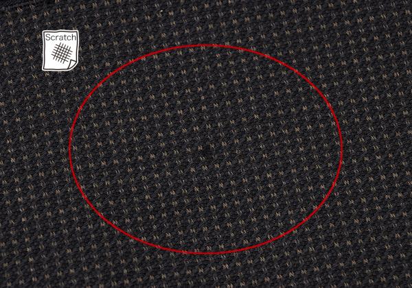 JURGEN LEHL Wool Design Weave Band Jacket Charcoal Size M