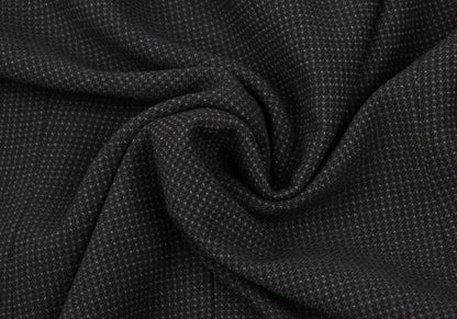 JURGEN LEHL Wool Design Weave Band Jacket Charcoal Size M