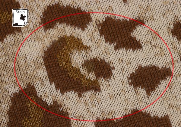 Mademoiselle Dior Wool Leopard Jacquard Sweater Brown Size M