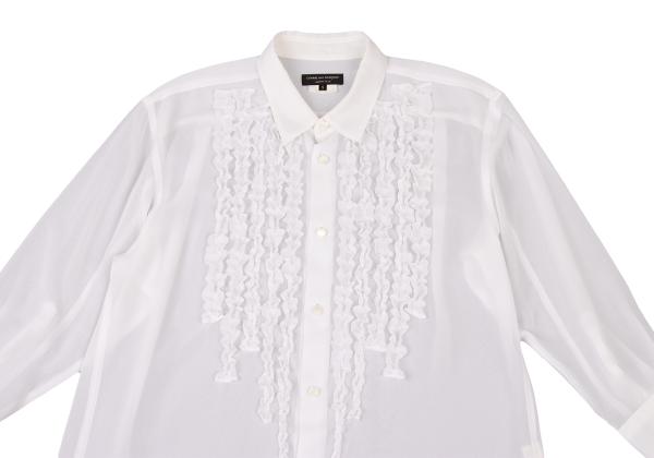 COMME des GARCONS HOMME PLUS Off-White Sheer Shirt Size S