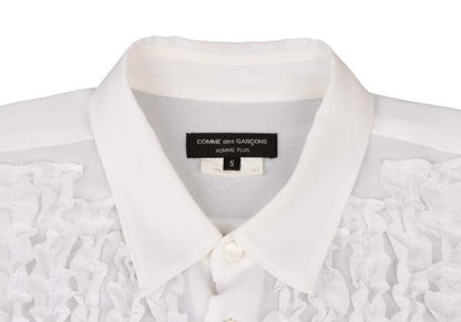 COMME des GARCONS HOMME PLUS Off-White Sheer Shirt Size S