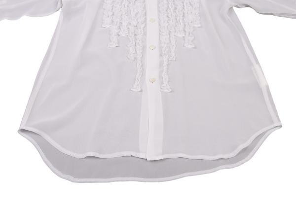 COMME des GARCONS HOMME PLUS Off-White Sheer Shirt Size S