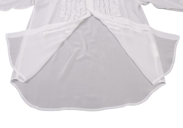 COMME des GARCONS HOMME PLUS Off-White Sheer Shirt Size S