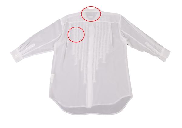 COMME des GARCONS HOMME PLUS Off-White Sheer Shirt Size S