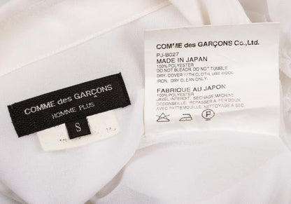 COMME des GARCONS HOMME PLUS Off-White Sheer Shirt Size S