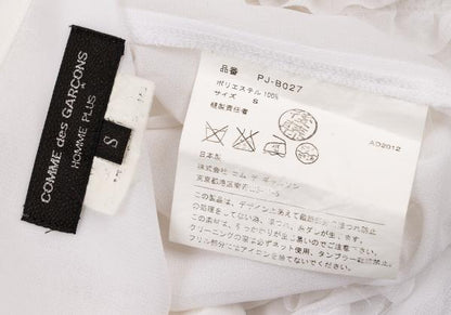 COMME des GARCONS HOMME PLUS Off-White Sheer Shirt Size S