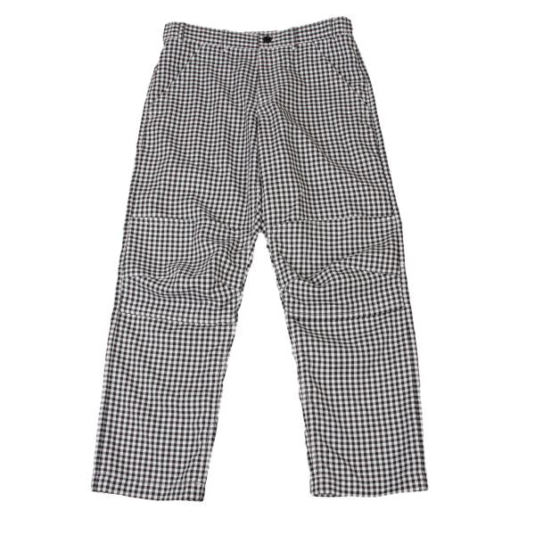 BLACK COMME des GARCONS Poly Gingham Black White Pants Size M