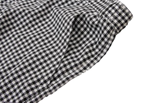 BLACK COMME des GARCONS Poly Gingham Black White Pants Size M
