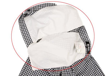 BLACK COMME des GARCONS Poly Gingham Black White Pants Size M