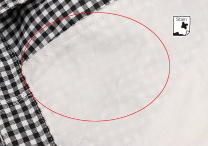 BLACK COMME des GARCONS Poly Gingham Black White Pants Size M