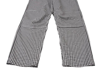 BLACK COMME des GARCONS Poly Gingham Black White Pants Size M