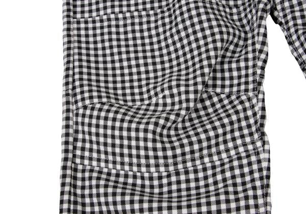 BLACK COMME des GARCONS Poly Gingham Black White Pants Size M