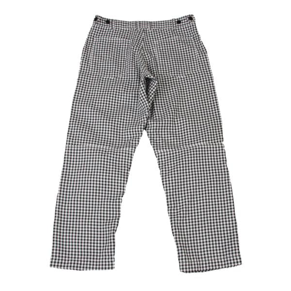 BLACK COMME des GARCONS Poly Gingham Black White Pants Size M