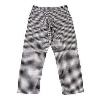 BLACK COMME des GARCONS Poly Gingham Black White Pants Size M