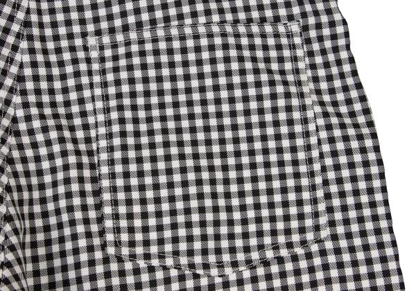 BLACK COMME des GARCONS Poly Gingham Black White Pants Size M
