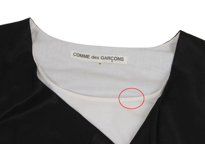 COMME des GARCONS Wool Poly Drape Dress Black Size M