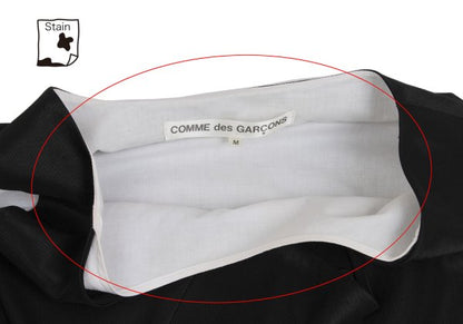 COMME des GARCONS Wool Poly Drape Dress Black Size M