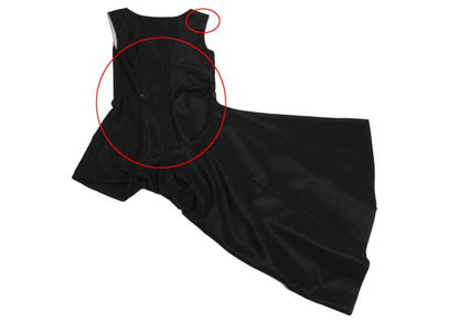 COMME des GARCONS Wool Poly Drape Dress Black Size M