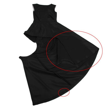 COMME des GARCONS Wool Poly Drape Dress Black Size M
