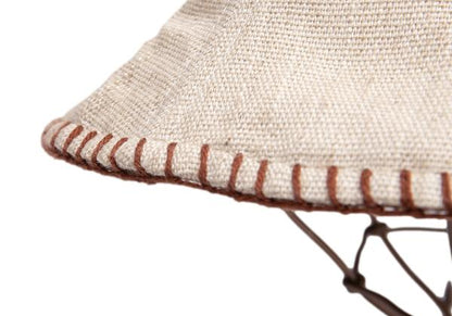 JPG by GAULTIER Linen Embroidered Bucket Hat Beige Size 58CM