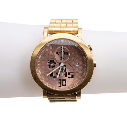 Jean Paul GAULTIER Curved Face Gold Pink Watch