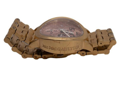 Jean Paul GAULTIER Curved Face Gold Pink Watch