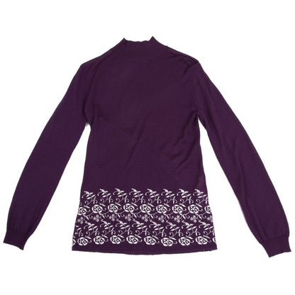 COMME des GARCONS Lace Embroidered Sweater Purple Size M