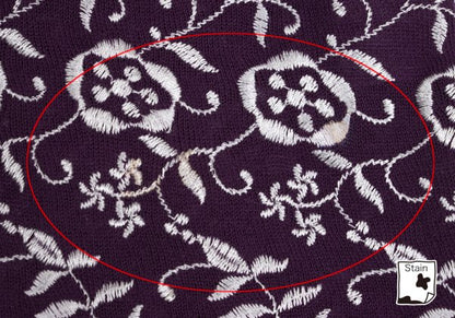 COMME des GARCONS Lace Embroidered Sweater Purple Size M