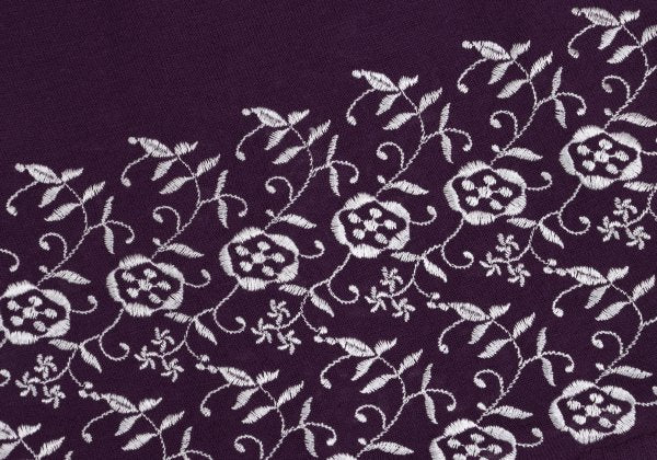 COMME des GARCONS Lace Embroidered Sweater Purple Size M