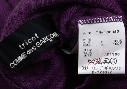 COMME des GARCONS Lace Embroidered Sweater Purple Size M