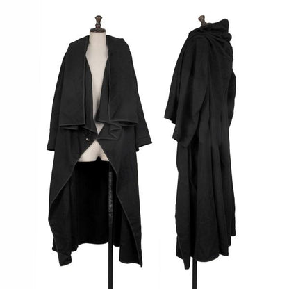 COMME des GARCONS 99AW Cashmere Wool Drape Coat Black Size M