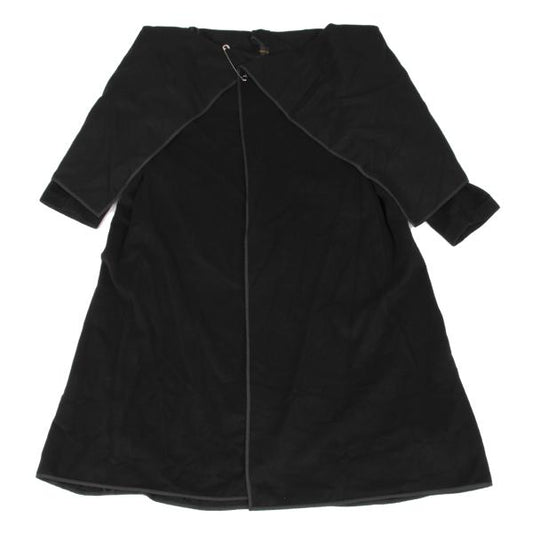 COMME des GARCONS 99AW Cashmere Wool Drape Coat Black Size M