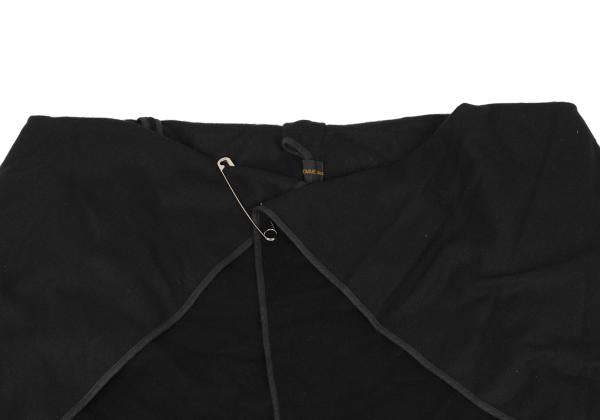 COMME des GARCONS 99AW Cashmere Wool Drape Coat Black Size M