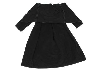 COMME des GARCONS 99AW Cashmere Wool Drape Coat Black Size M