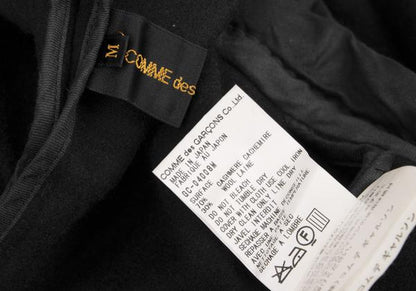 COMME des GARCONS 99AW Cashmere Wool Drape Coat Black Size M