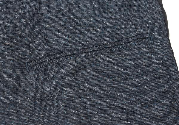 Papas Blue HAVANE Linen Silk Vest Size M