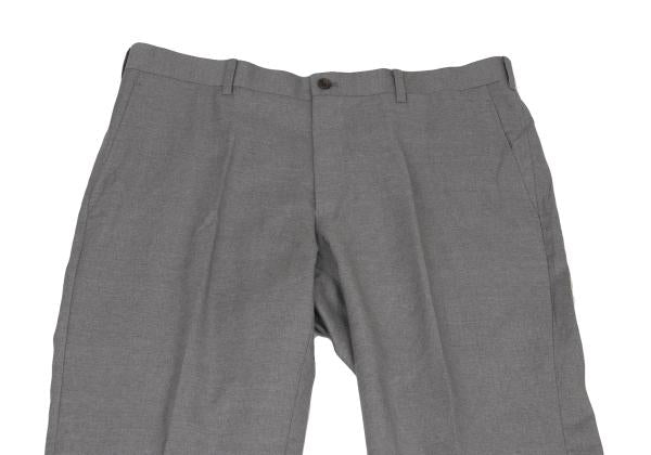 Papas+ Loropiana Wool Straight Pants Gray Size LL