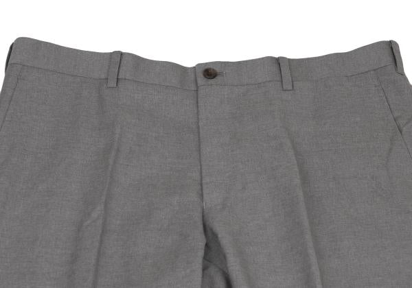 Papas+ Loropiana Wool Straight Pants Gray Size LL