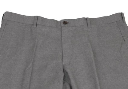 Papas+ Loropiana Wool Straight Pants Gray Size LL