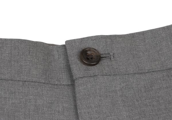 Papas+ Loropiana Wool Straight Pants Gray Size LL