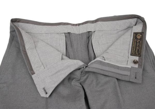 Papas+ Loropiana Wool Straight Pants Gray Size LL