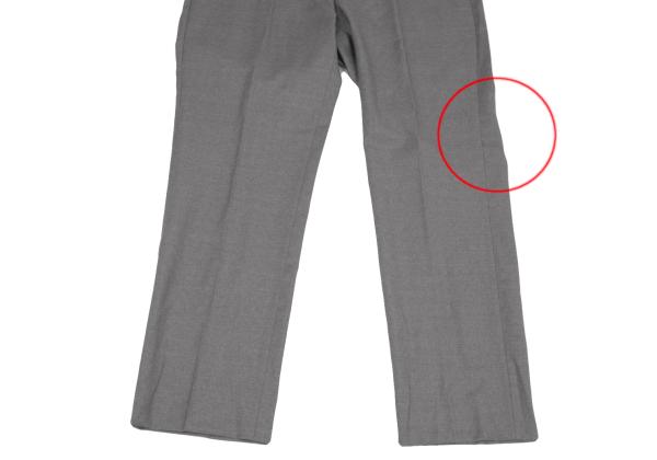 Papas+ Loropiana Wool Straight Pants Gray Size LL