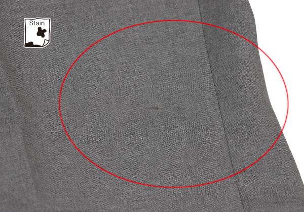 Papas+ Loropiana Wool Straight Pants Gray Size LL