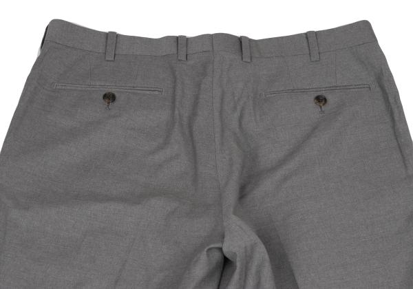 Papas+ Loropiana Wool Straight Pants Gray Size LL