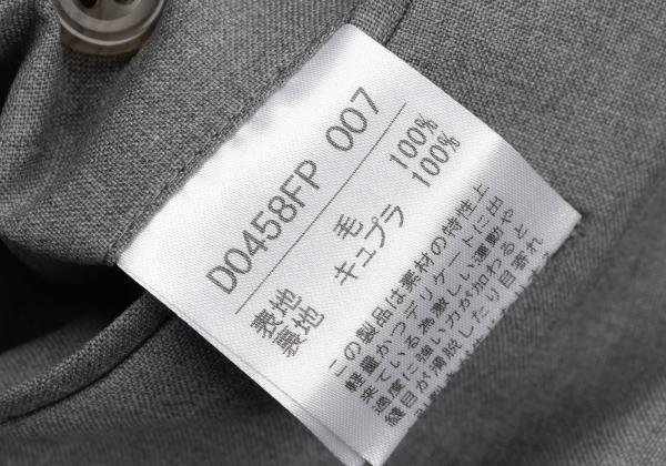 Papas+ Loropiana Wool Straight Pants Gray Size LL