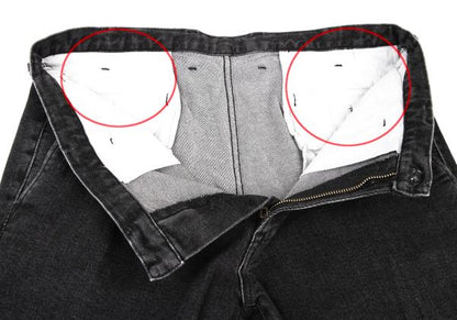 Papas Black Stretch Slim Denim Jeans Size L