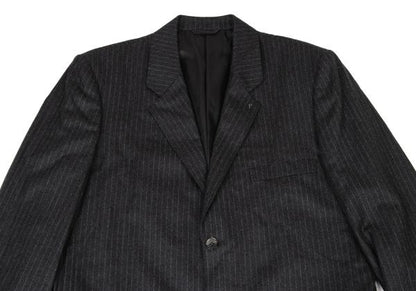 Papas Wool Stripe Jacket Charcoal Gray Size M