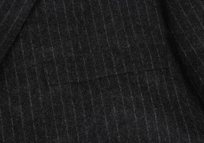 Papas Wool Stripe Jacket Charcoal Gray Size M