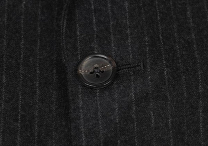 Papas Wool Stripe Jacket Charcoal Gray Size M